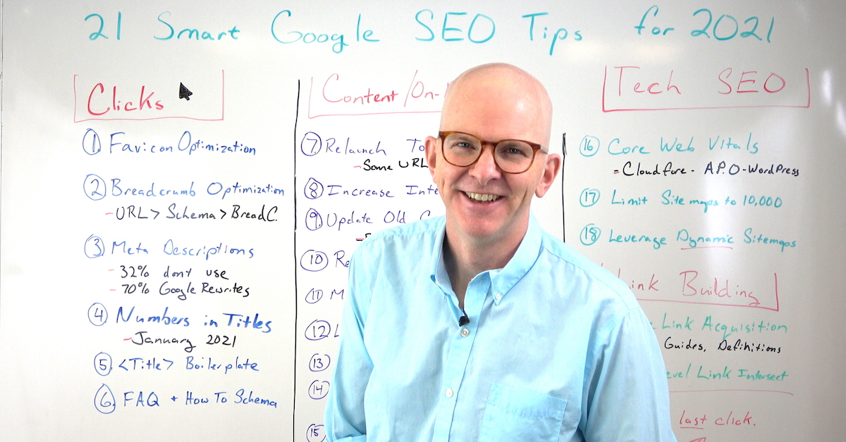 21 Smart Google SEO Tips for 2021