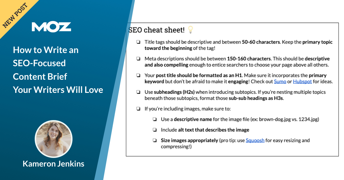 How to Write an SEO-Focused Content Brief Your Writers Will Love